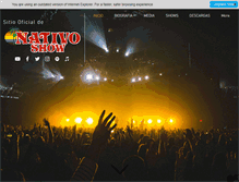 Tablet Screenshot of nativoshow.com